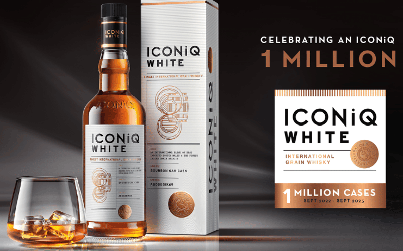 One million cases produced by Iconiq Whiskey in a year